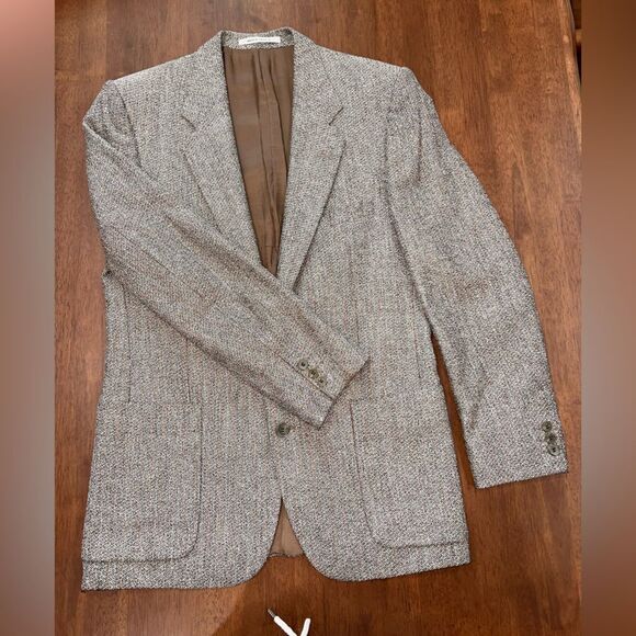 Vintage Yves Saint Laurent Menswear Blazer Tweed French Tailoring Robinson’s - Picture 5 of 11